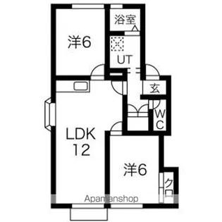 グリーンハイツA【1階】の間取り
