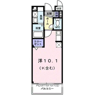 ウィンドワード【1階】の間取り