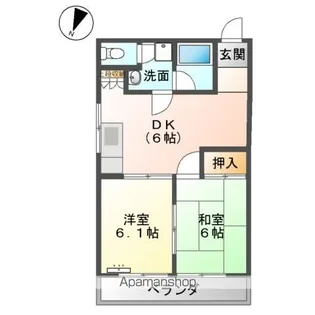 センタービレッジ【202号室】の間取り