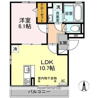 コートリバー【2階】の間取り