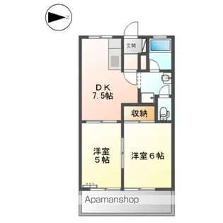 岐阜県本巣郡北方町柱本2丁目【アパート】の間取り