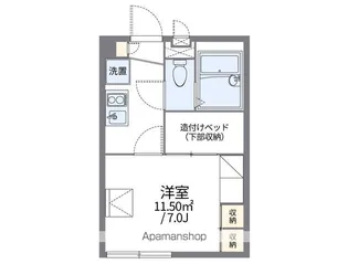 レオパレスIBIS【1階】の間取り