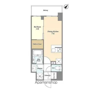 グランカーサ横濱石川町【7階】の間取り
