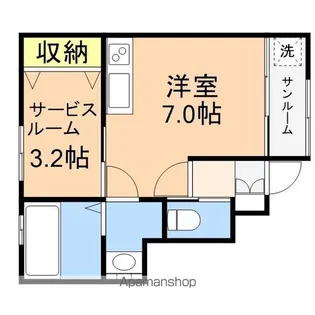 KO OLINA TOWN A【103号室】の間取り
