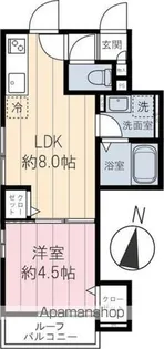 カリーノ田柄【2階】の間取り