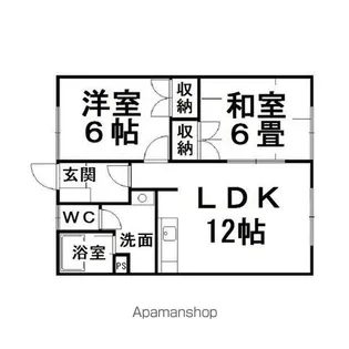 スリーエーマンション1【D号室】の間取り
