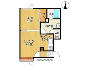 1LDKの間取り画像