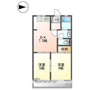 メゾネット翔【2階】の間取り