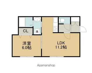 CLAN MOANA(クランモアナ)【2階】の間取り