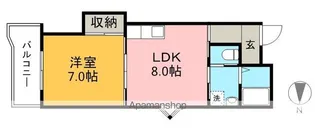 ルミネハイツ A棟【4階】の間取り