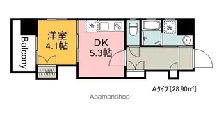 フォルシア大手町【4階】の間取り