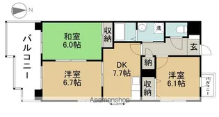 メゾン・ド・ルポ【2階】の間取り