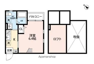 パステルハイツ博多【2階】の間取り