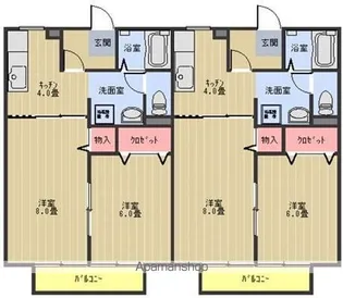 オークラ青山 D【102号室号室】の間取り