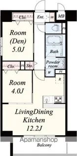 フェリースヴィダ福島【6階】の間取り