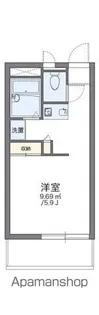 レオパレスサンローズ【203号室】の間取り