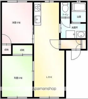 ジュネスかすかわB【2階】の間取り