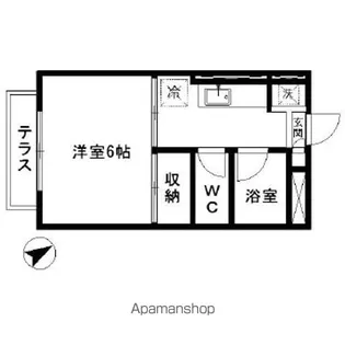 ドミール北初富【1階】の間取り