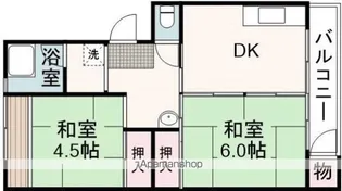 松富団地11号棟【508号室】の間取り