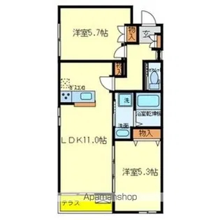 MAISON DE PLAISIR【202号室号室】の間取り