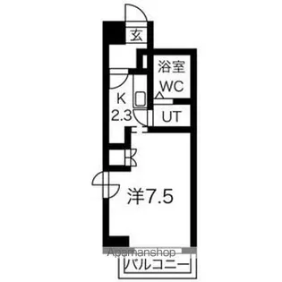 パークアベニュー札幌【7階】の間取り