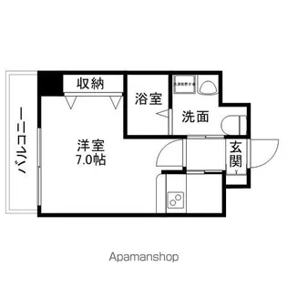 ルピナス銀天町【8階】の間取り