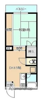 コーポアクア【B-3号室】の間取り