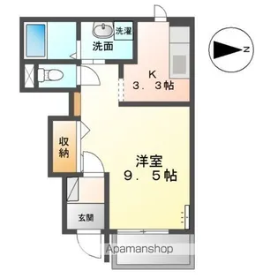 カネウロコ北矢三【1階】の間取り
