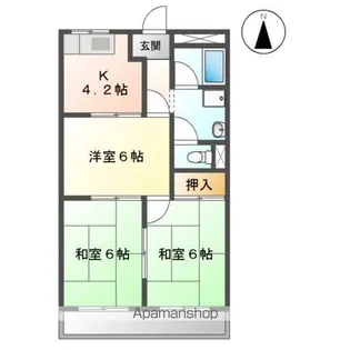 シャラハウス【1階】の間取り