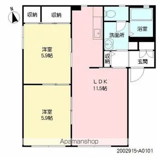 グランシード【1階】の間取り