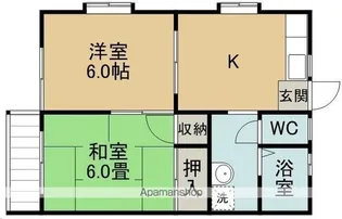 CIELBLEUひより台【102号室】の間取り