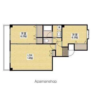 アバンティ堺町【2階】の間取り
