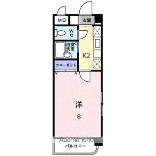 リーブラ都府楼弐番館【3階】の間取り