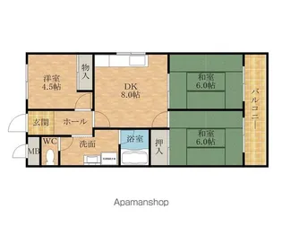 ハイツロマン【101号室】の間取り