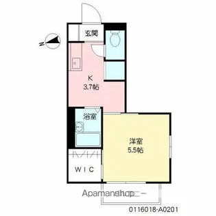 バリュージュ月見ヶ丘【2階】の間取り