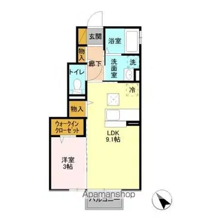 グラマードマレⅧ A【1階】の間取り