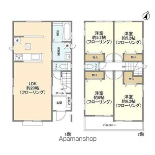 埼玉県さいたま市岩槻区本丸1丁目【一戸建】の間取り