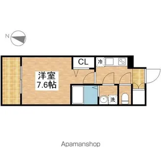 愛知県名古屋市中区新栄1丁目【マンション】の間取り
