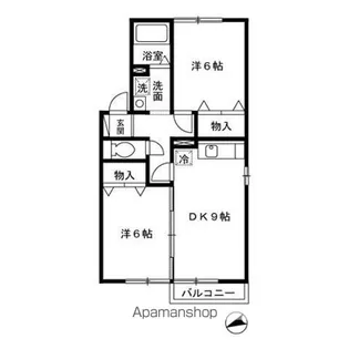 クレセール【2階】の間取り