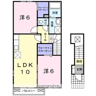 スタート ヒル【2階】の間取り