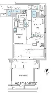 グランドゥールプレミアム代々木大山【2階】の間取り
