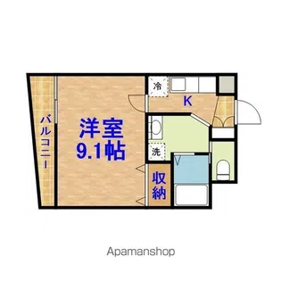 プレステージナカヤマ【102号室】の間取り