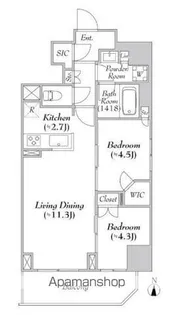 ASMACI MAISON両国Ⅱ【3階】の間取り