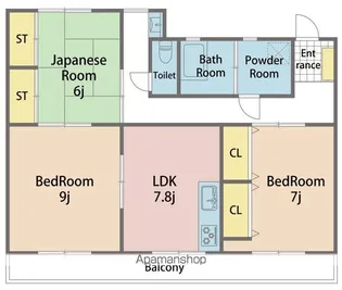 葵ハイツ冨永【602号室】の間取り