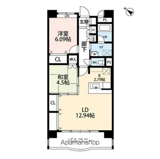 フェリシア柳都【3階】の間取り
