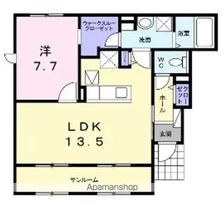 メリーゲート・K【1階】の間取り