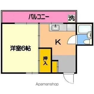新町ビル【402号室】の間取り