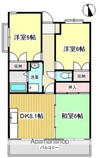 広島県広島市佐伯区八幡東1丁目【マンション】の間取り