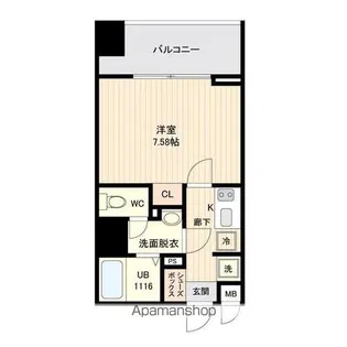 オープンブルーム品川南大井【12階】の間取り