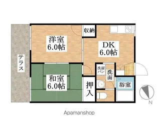 愛知県江南市飛高町宮町【アパート】の間取り